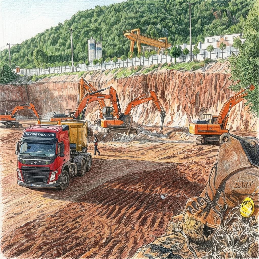 Doğa Koleji projesi şantiye fotoğrafı