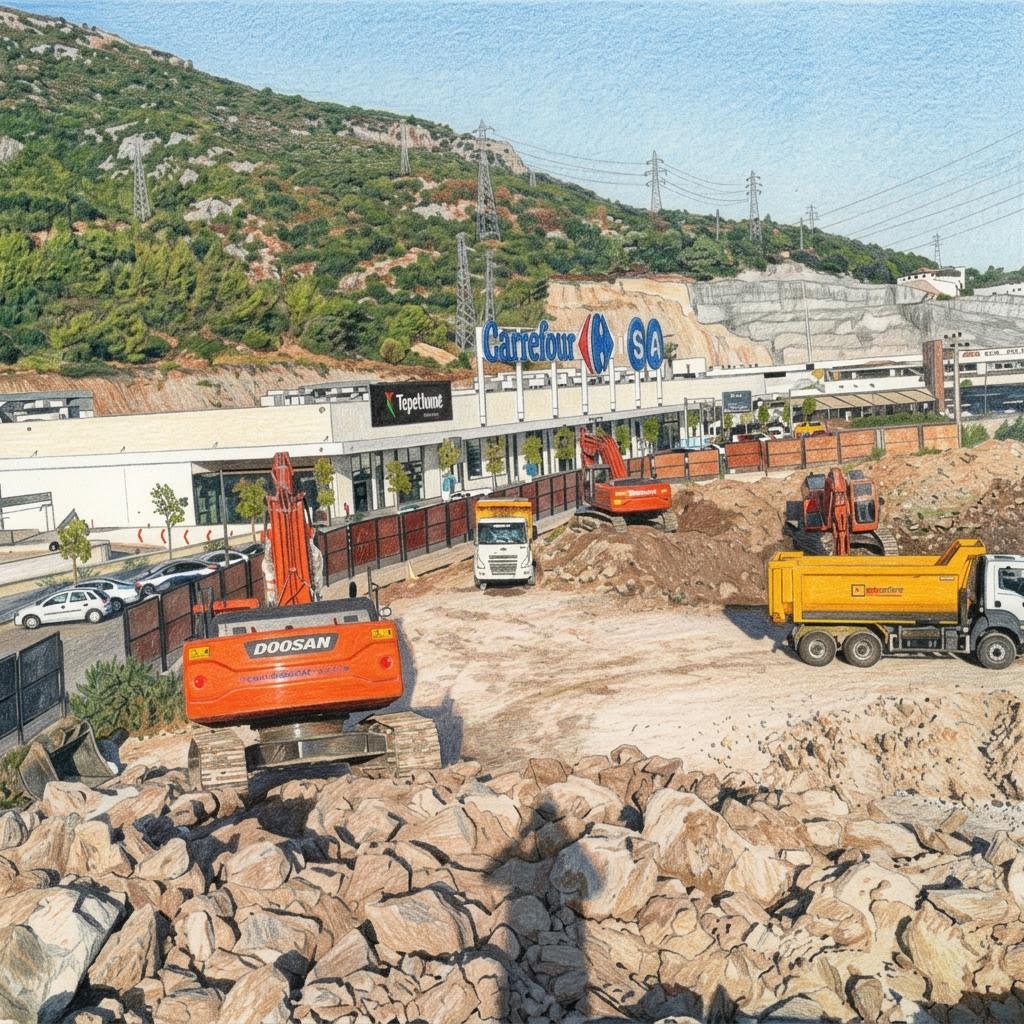Midtown AVM projesi şantiye fotoğrafı